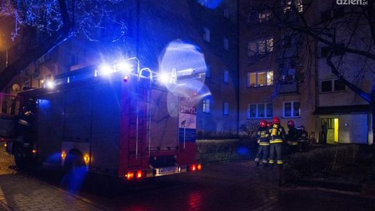 I znów pożar w wieżowcu przy ul. Cichej