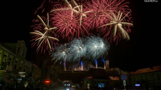 Iłża. Noworoczny pokaz fajerwerków