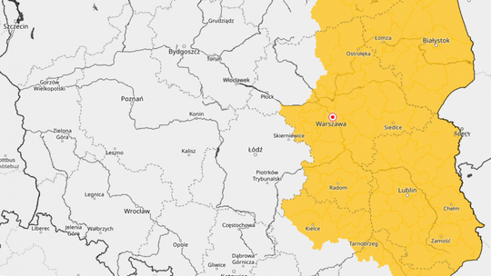 IMiGW ostrzega przed silnym wiatrem i deszczem