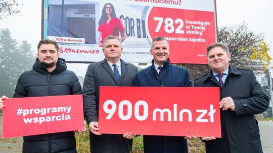 Informacje. 782 inwestycje w regionie radomskim