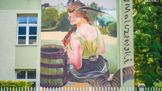 Informacje. Mural z obrazem Malczewskiego gotowy