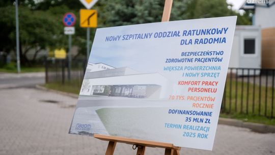 Informacje. Powstanie nowy SOR w Radomskim Szpitalu Specjalistycznym