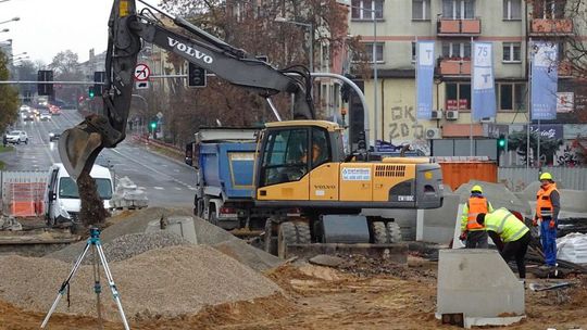 Informacje. Trwa budowa wiaduktu w ciągu ul. Żeromskiego