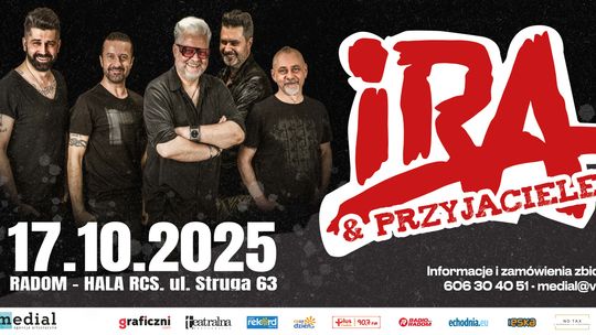 IRA & Przyjaciele - wyjątkowy koncert w piątek w arenie Radomskiego Centrum Sportu