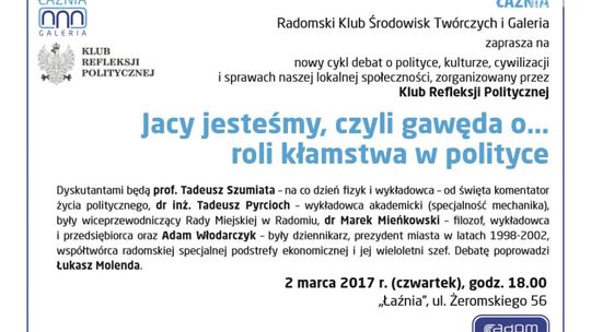 Jacy jesteśmy - rola kłamstwa w polityce LIVE