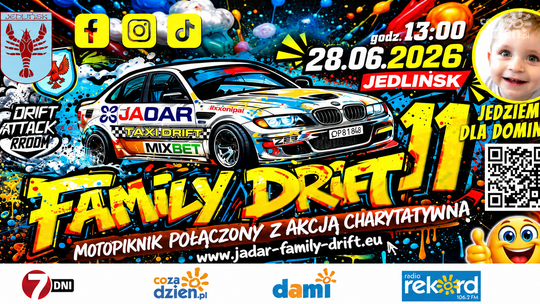 Jadar Family Drift 11 w Jedlińsku. MotoPiknik połączony z akcją charytatywną