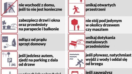 Jak zachować się w trakcie burzy?