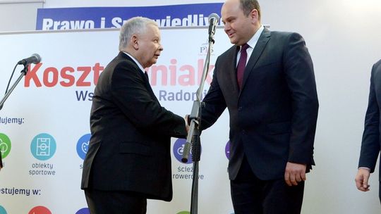 Jarosław Kaczyński w Radomiu popiera prezydenta