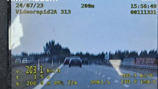 Jechał 203 km/h Jechał 203 km/h