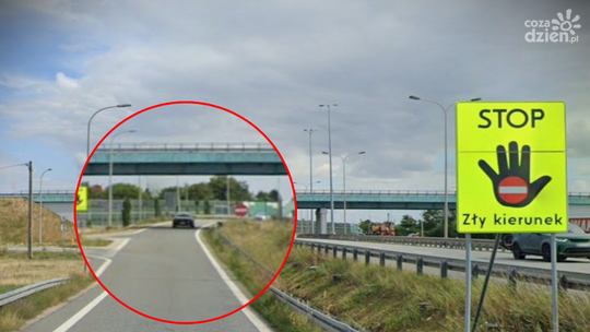Jechał pod prąd przy trasie S7. 53-latek ukarany mandatem