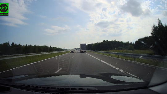 Jechał pod prąd trasą S7 