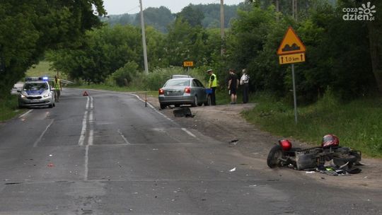 Jechała z trzylatkiem na skuterze i spowodowała wypadek