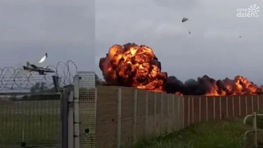 Jeden z samolotów Frecce Tricolori rozbił się po starcie. Nie żyje dziecko [wideo]