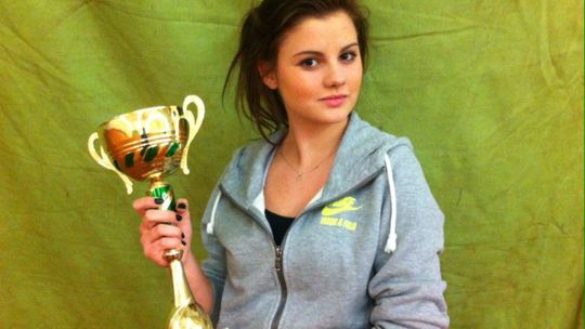 Julia Ciura na podium w Poznaniu