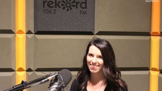 Justyna Dobroć - rozmowa w studiu lokalnym Radia Rekord