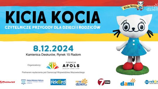 „Kicia Kocia – Czytelnicze Przygody dla dzieci i rodziców” – już w niedzielę 8 grudnia w Kamienicy Deskurów
