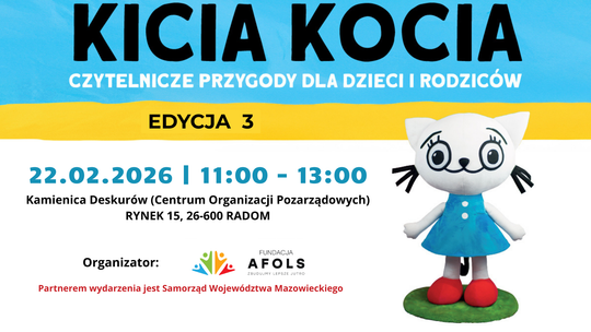 Kicia Kocia znów zaprasza do świata książek. Trzecia edycja czytelniczych przygód już 22 lutego