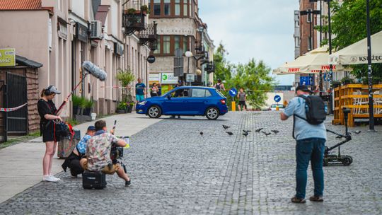 Kino akcji w Radomiu! Antyterroryści pomagali przy nagraniu sceny