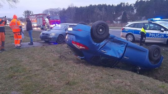 Kolizja drogowa w Klwatce Królewskiej