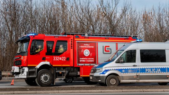 Kolizja drogowa w Radomiu. Poszkodowany mężczyzna trafił do szpitala