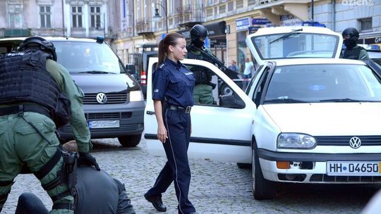 Komisarz Anna Mucha na filmowym planie!