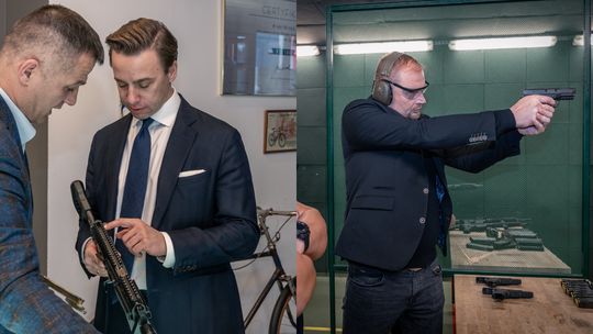 Komisja Obrony Narodowej z wizytą w Radomiu. Parlamentarzyści przetestowali broń