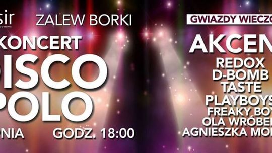 Koncert disco polo na zakończenie wakacji nad zalewem Borki