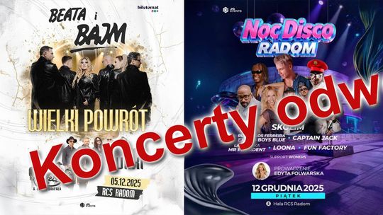 Koncerty Bajm "Wielki Powrót", Noc Disco Radom odwołane. Queen Symfonicznie przeniesiony do ROK Koncerty Bajm "Wielki Powrót", Noc Disco Radom odwołane. Queen Symfonicznie przeniesiony do ROK