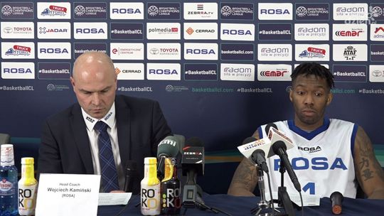 Konferencja prasowa po meczu ROSA - Neptunas (VIDEO)