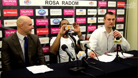 Konferencja prasowa po meczu Rosa - Start