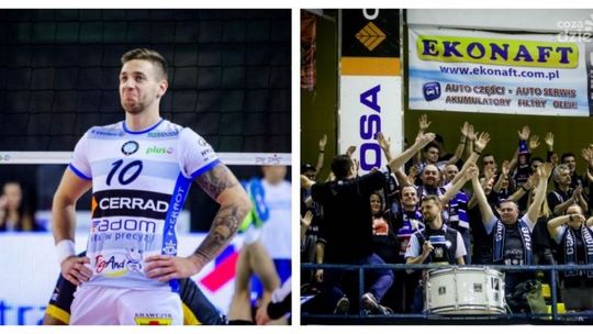 Konflikt kibiców z siatkarzem Cerrad Czarnych