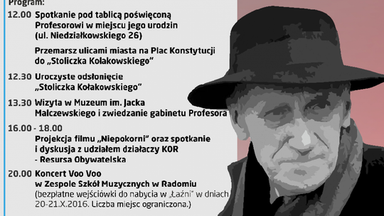 KOR i Leszek Kołakowski. W niedzielę obchody