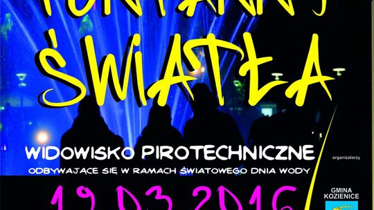 KOZIENICE. Fontanny światła