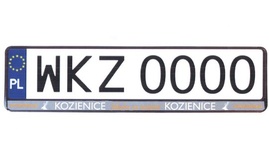 Kozienice. Odbierz ramkę na tablicę rejestracyjną z logo miasta