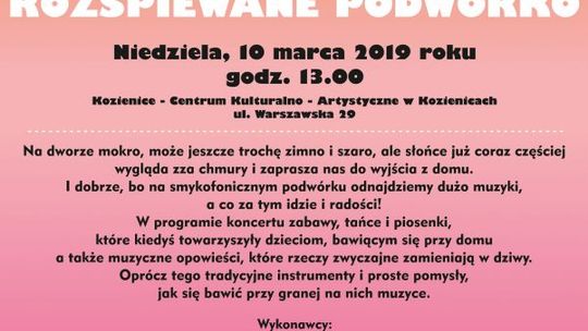 Kozienice. Smykofonia - koncert dla maluszków