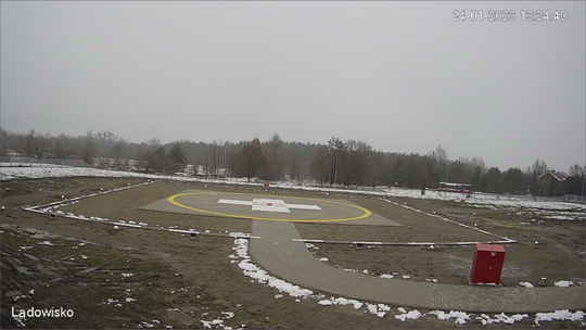 Lądowisko przy szpitalu na Józefowie gotowe