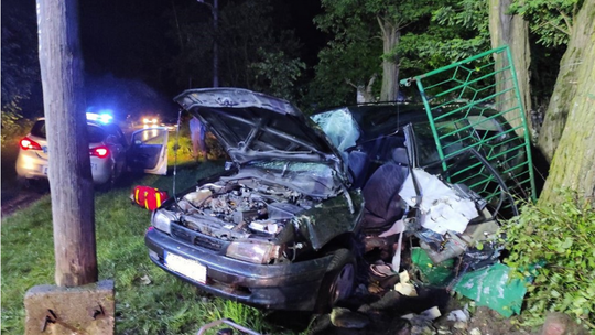 Lipsko. Wypadek samochodowy w Janowie