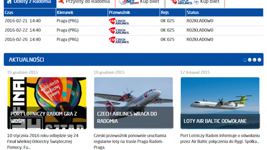 Lotnisko nie zauważyło, że loty się kończą