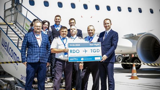 Lotnisko Warszawa-Radom. Pierwszy samolot do Podgoricy