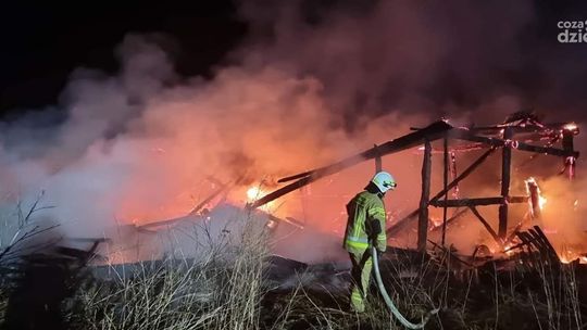Maków. Pożar stodoły, duże straty