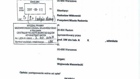 Mandat prezydenta. Treść skargi ujawniona