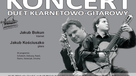 Mariaż klarnetu i gitary duetu Jakub Bokun i Jakub Kościuszko