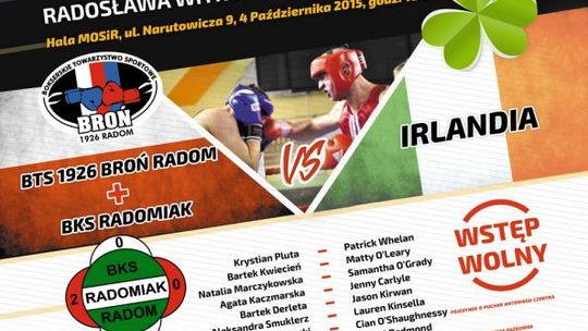 Mecz bokserski Polska-Irlandia w Radomiu