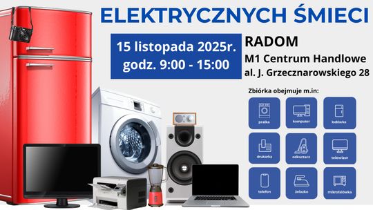 Mobilna zbiórka makulatury i elektroodpadów przy centrum handlowym M1 w Radomiu