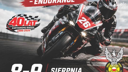 Motocyklowe Grand Prix Mazowsza Endurance już 8-9 sierpnia 2026 na Kartodromie Radom.