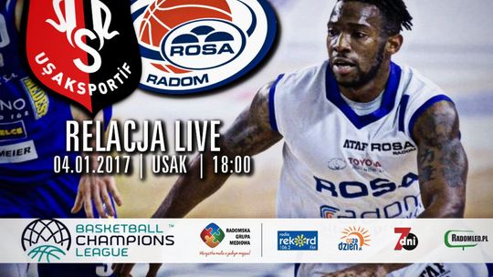 Muratbey Uşak Sportif - ROSA Radom 96:76 (Zapis relacji)