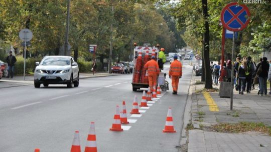 Na Kościuszki pas dla rowerów