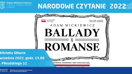 Narodowe Czytanie już w sobotę