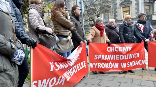 „Nie oddamy Matyldy!” - protest pod sądem