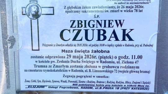 Nie żyje Zbigniew Czubak. Były piłkarz Radomiaka miał 78 lat